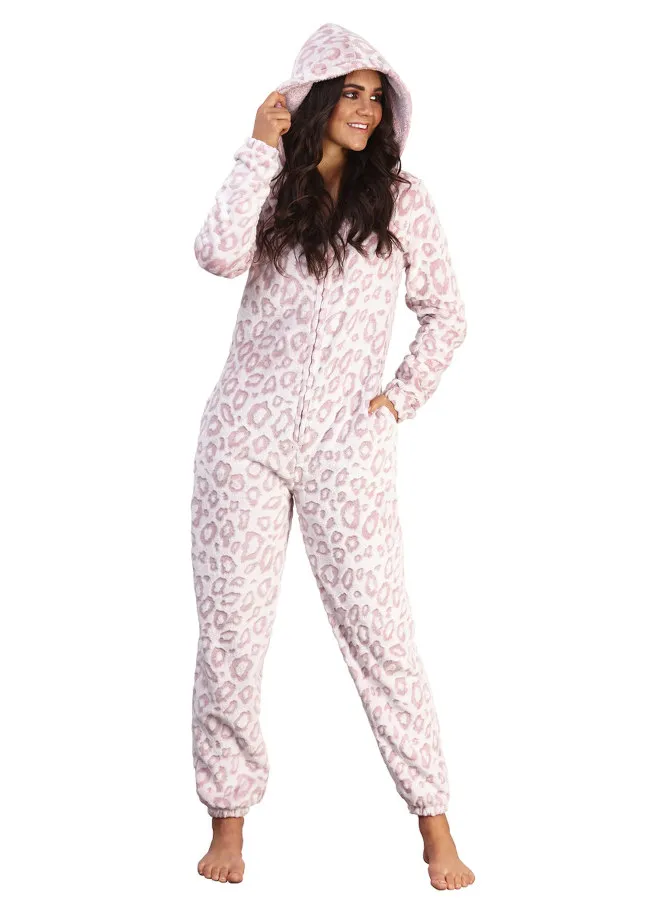 Onesie Roze luipaardprint