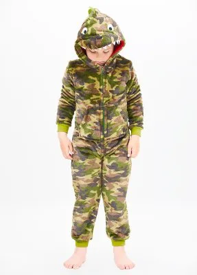 Kids Camo Lizard Onesie