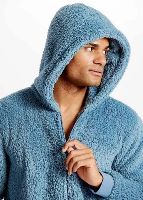 Fleece Onesie Grijsblauw