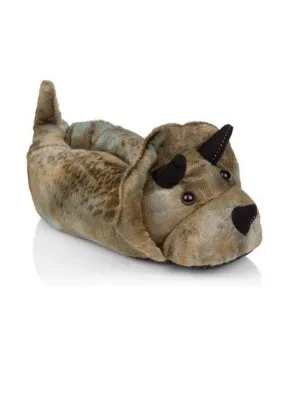 Dino Sloffen Kids Bruin/Groen