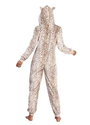 Luipaardprint Onesie Beige